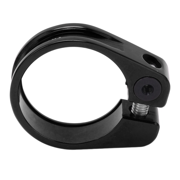 Cykelsitsstolpsklämma 31,8 mm aluminiumlegering CNC-skärning Ergonomisk ihålig design Cykelsitsstolpsklämma Svart