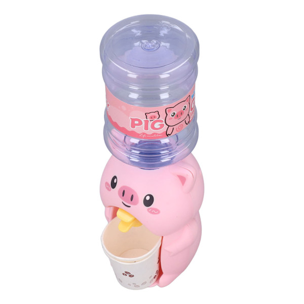 Barnvatten Dispenser Leksak Söta Cartoon Gris Form Design Miniatyr Dricksfontän för Över 3 År Gamla