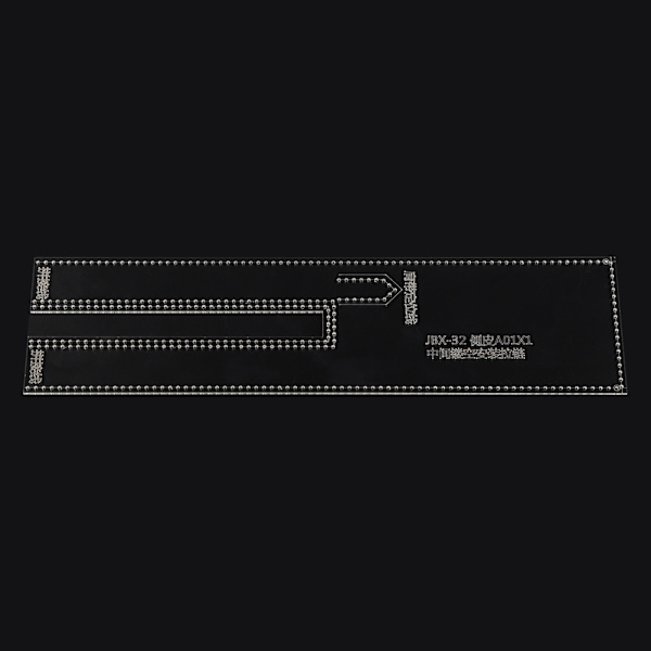Læder Craft Klar Akryl Skuldertaske Rund Taske Mønster Stencil skabelon DIY JBX-32