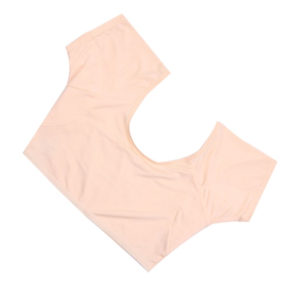 Svettevest under armene Kortermet Svetteabsorberende Pullover Design Vaskbar Armhule Svettevest for kvinner Jenter Hudfarge L