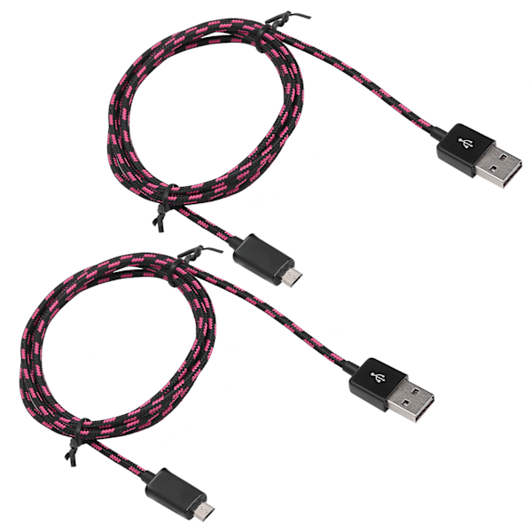 2 kpl pikalatausjohtoa Micro USB -datakaapeli nailonpunottu kaapeli Android-puhelimeen