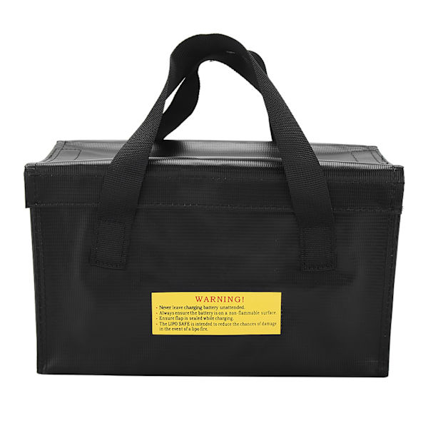 Eksplosionssikker Lipo Battery Safe Bag Stor Pladsopladning Batterier Opbevaringsposer (sort)