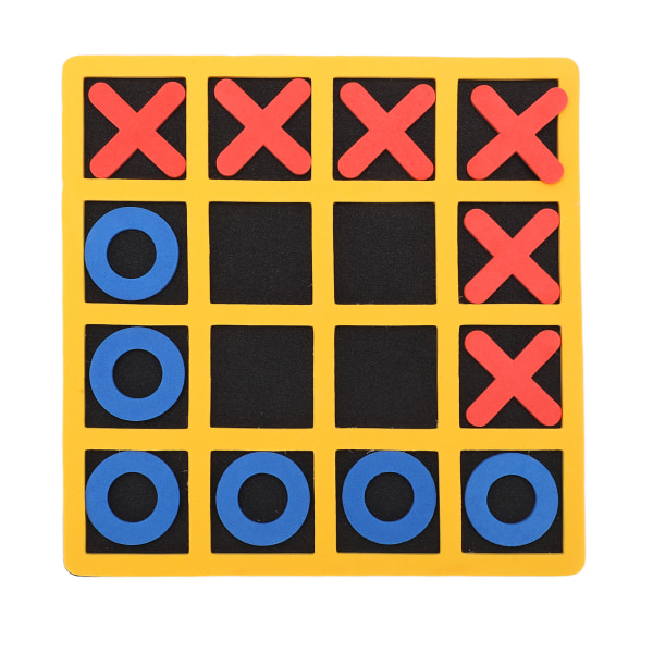 Tictactoe Game Bærbart og trygt EVA Mini Tictactoe XO Shape Chess Game Pedagogisk leke