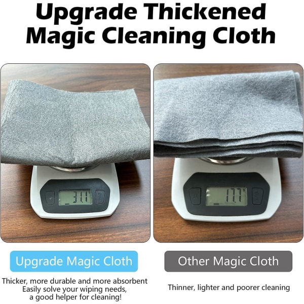 Black Magic rengöringsduk - 5-pack | Ultraabsorberande mikrofiberhanddukar | Inga spår | Återanvändbar & för alla ändamål