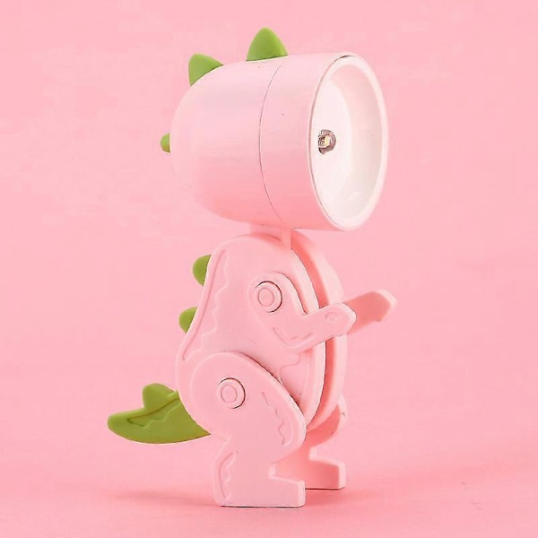Pink Dinosaur Skrivebordslampe - Dinosaur Legetøj Børnelampe, Tegneserie Dinosaur Natlampe Borddekoration til Børneværelse, Stue, Soveværelse