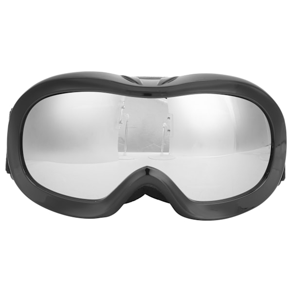 Barn Skid Snowboardglasögon Dubbellager Linser AntiFog UV-skydd Snöglasögon(Silver )