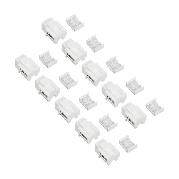 50 kpl Cat5e suojaamaton verkkomoduuli 90 asteen lävistys Cat5e RJ45 Ethernet-moduuli verkkoyhteys