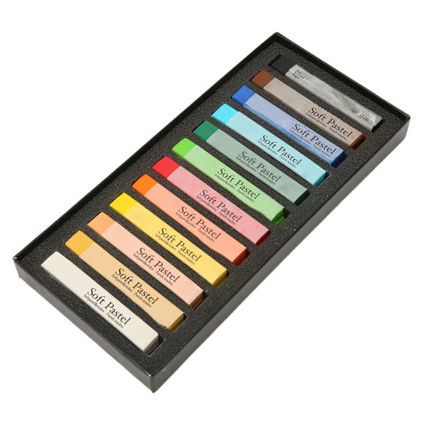 Bløde pasteller kridt 12 farver langvarig kunstner kridt pastel pinde til kontor skole kunst tegning maling forsyninger