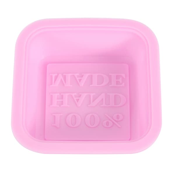 5 st fyrkantig handgjord silikonkakform DIY bakform köksbageriverktyg rosa