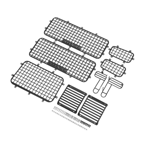RC Metal Window Mesh Simulering Utsökt Förhindra repor RC Defender Window Guard för Traxxas TRX4 RC Cars
