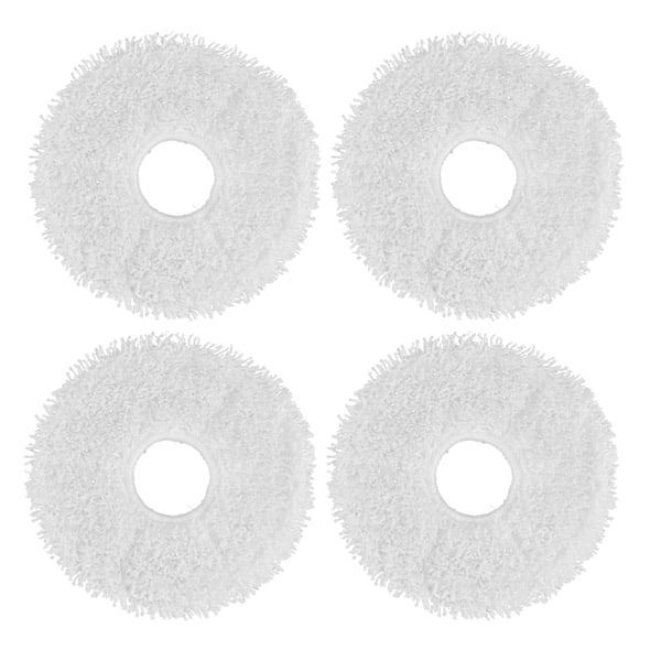 4 stk. Sweeper Mop Pad Fiber Rengjøring Mop Kluterstatning for DEEBOT X1 Feiing Robot