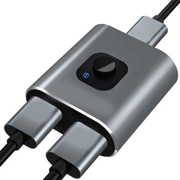 HD Multimedia Interface Switch 2 in 1 ut 4K 60Hz stöder 3D HD dubbelriktad HD Multimedia Interface Splitter
