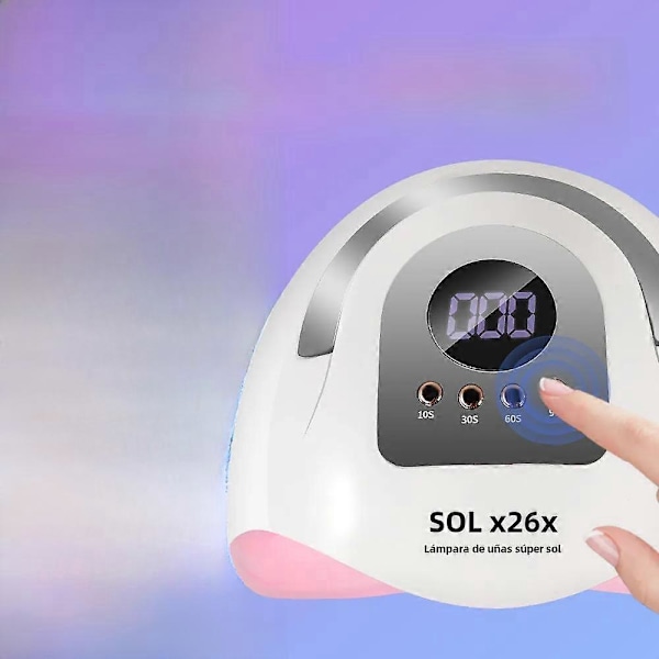 Professionel Negletørrer med 81 LED'er og Automatisk Sensor, Tidsindstillet Tørring til Manicure og UV Neglegel, Egnet til Hjemmebrug og Salon EU