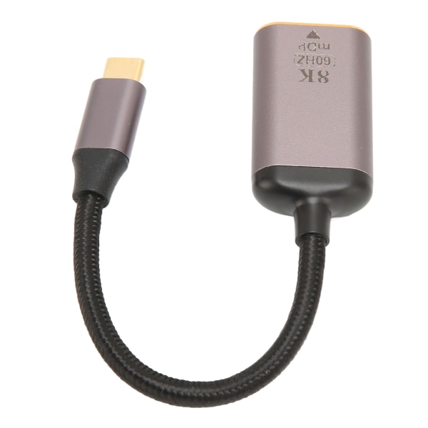 USB C - Mini DisplayPort -sovitin 8K 60 Hz Plug and Play USB C Uros - Mini DP -naaraskaapeli USB C -laitteille