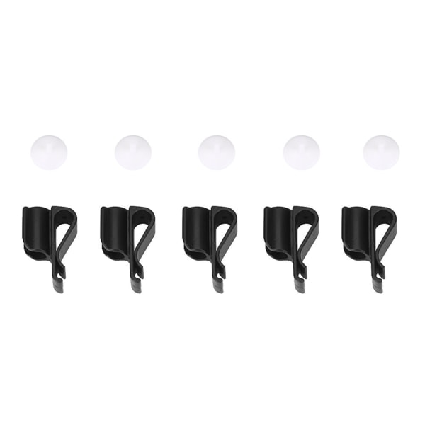 5 stk Slitesterk Golfbag Clamp Club Putter Clips Holder med Ball Markers Tilbehør