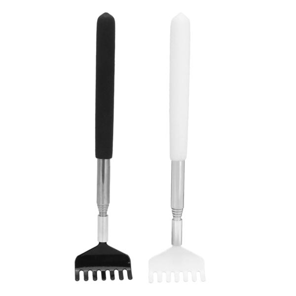 2 Stk Back Scratcher Massager Bærbart teleskopisk skrabeværktøj i rustfrit stål