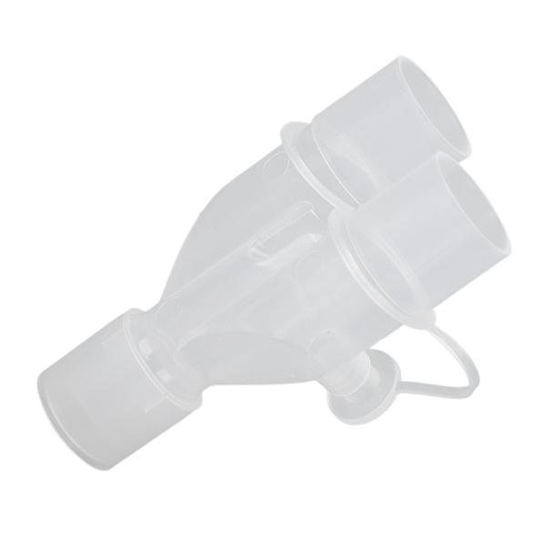 Genanvendelig åndedrætsmaskineslangeadapter 15 mm til 22 mm Y-form plast iltslangeadapter