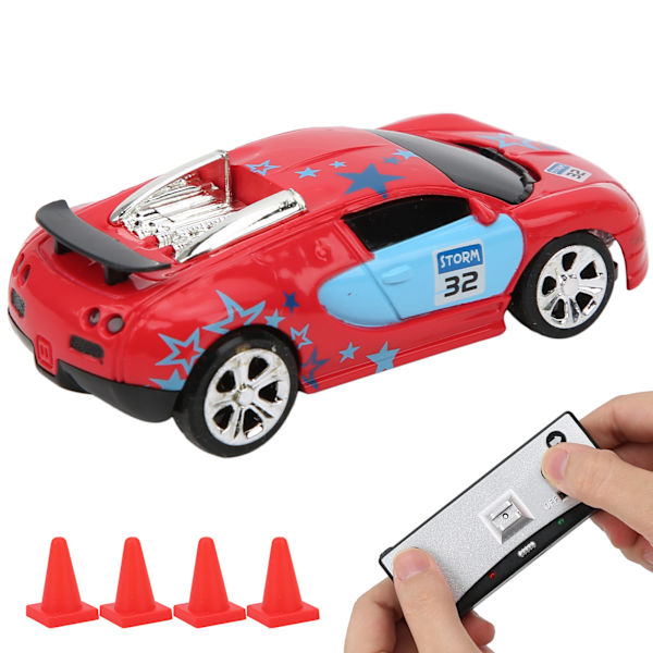 Mini RC-bil med kanboks, kraftinduksjon, fireveis fjernkontroll, APP-dobbelmodus, barnespillmodell (rød)