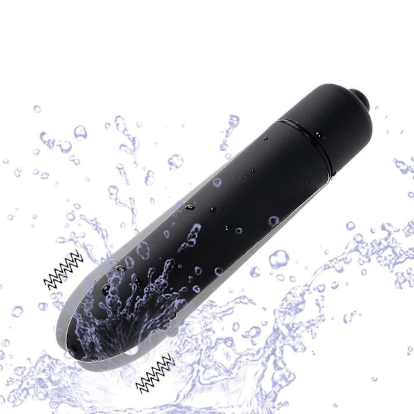 Mini Svart Tyst Vibrator med Fjärrkontroll Vattentät Hög Kvalitet Säkra Material Perfekt Present
