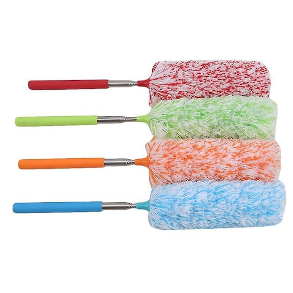 Mikrofiber Dammvippa Set - 4-pack, Tvättad, Utökningsbar - Perfekt för Kontor, Bil, Dator, Luftkonditionering