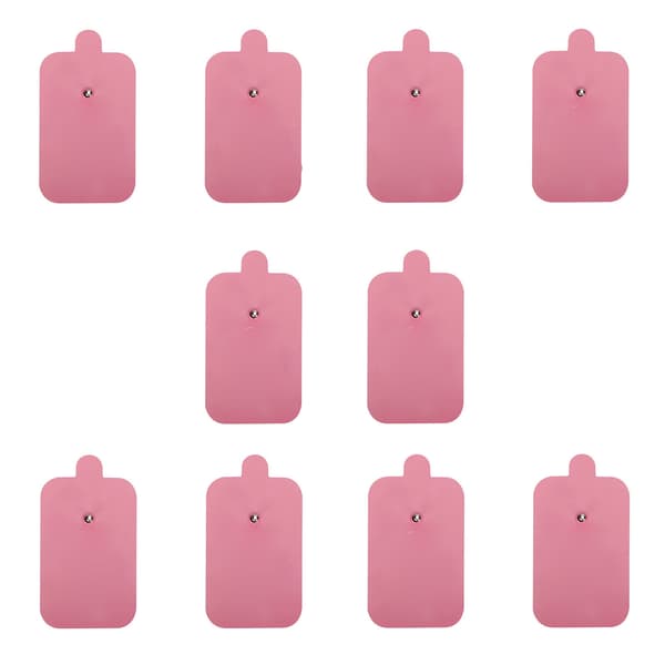 10 stk. TENS Enhed Udskiftningspuder Ikke-irriterende Elektroterapi Plastre til Elektroterapi Pink