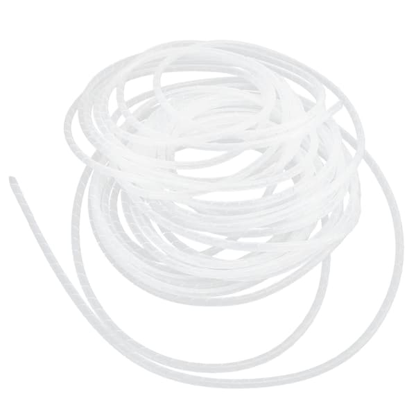 Spiralkabelhölje Sladdskydd Flexibel Kabelorganiserare Hållare Hantering Vit Φ6‑13 meter