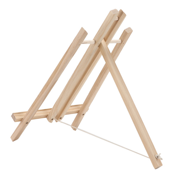 Tre easel i tre, justerbar, bærbar, lett, kompakt, tre skrivebordseasel for klasserom, kunstaktiviteter, malingsfester, utstillingerM 40cm