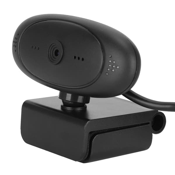 PC Kamera Webcam HD 1080P Datatilbehør Innebygd Mikrofon for Videokonferanse (Svart)