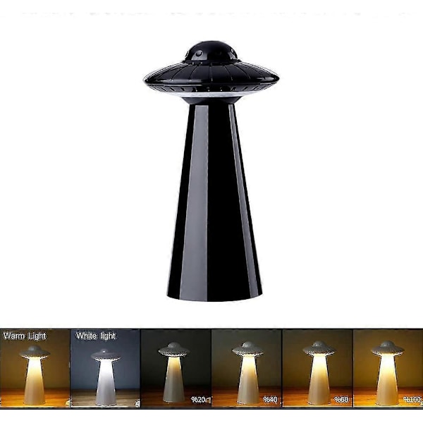 Ufo Led Natlampe til Børn, Flimmerfri USB Genopladelig Sengelampe Skrivebordslampe med 3 Lysindstillinger Fødselsdag Halloween & Julegaver til Bab