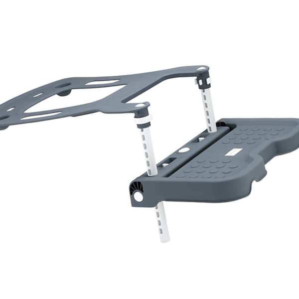 Fodstøtte til børn, foldbar, til spædbarnsbilsikkerhedssæde, fodstøttepedal, støttefodbræt til baby, grå