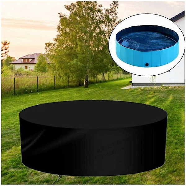 Runt Poolskydd, Poolskydd för Barnpool, Vikbart Badkarsskydd, Vattentätt Poolskydd för Husdjursbadpool——160*