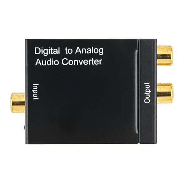 Optisk koaksial Toslink digital til analog lydkonverter adapter