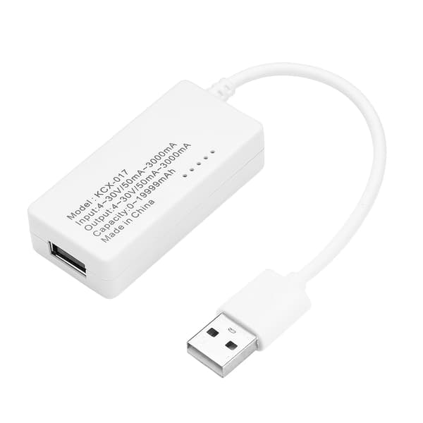 4V-30V 0-3A Mini USB Spændingsstrømmonitor Tester Kapacitetsdetektor LCD-skærm