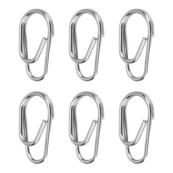 100 st Fiske Ring Hög Draghållfasthet Hållbara Fiske Snaps Lockar Anslutningar Nr 4