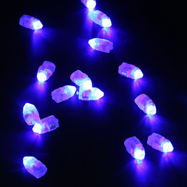 1 set/50 kpl vedenpitävät LED-valot paperilyhty Ballon hääjuhlasisustus sininen