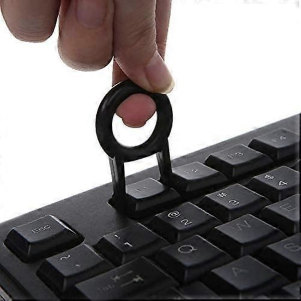 5-pak Sort Farve Rundet Tastatur Aftrækker Tastaturhætte Aftrækker/Tastaturhætte Fjernerværktøj til Mekanisk Tastatur