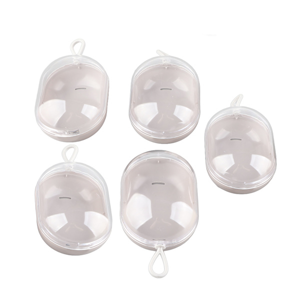 5 STK sminke reiseveske Makeup svampholder Plast svampeske Make Up Egg Case