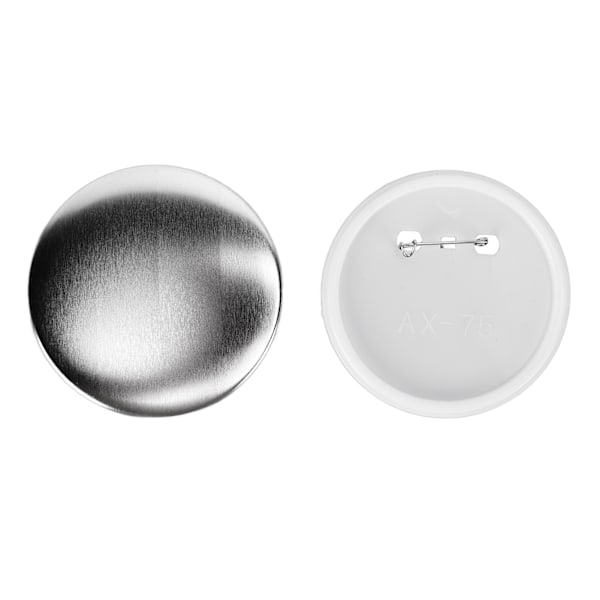 100 stk Merkebakke Bakdeksel Tinnplate Plastbase Unngå Rust Fast DIY Merkeverktøy for Julebursdagsgaver 75mm 100stk