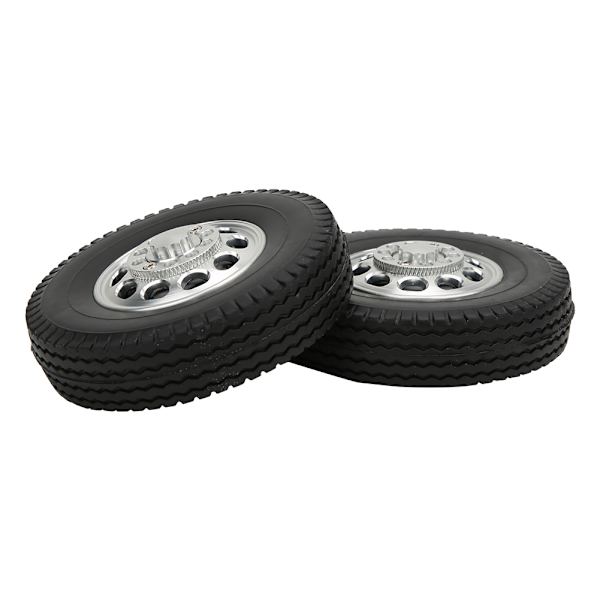 2 kpl etupyörä Tamiya 1/14 RC -kuorma-autotraktorille, alumiiniseoksesta valmistettu 10-reikäinen pyörännapa