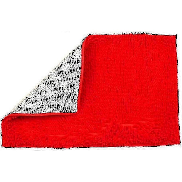 Badeværelsesmåtte - Skridsikker Måtte - Striber - Absorberende - Rød - 50 X 80 Cm blå