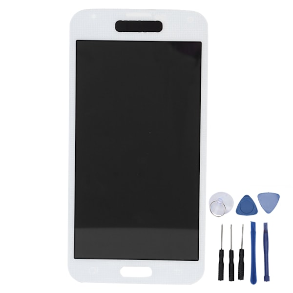Skærmudskiftning LCD-skærm Touch Digitizer-samling til Samsung Galaxy S5 Hvid