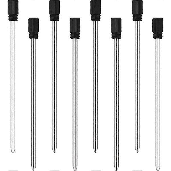 24 Stk. Kuglepen Refiller Til Diamant Krystal Stylus Penne, 7 cm (sort blæk)