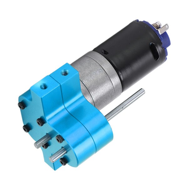 RC girkasse metallhastighetsskiftende girkasse med 370 motor for WPL C14 1/16 RC Military TruckBlue
