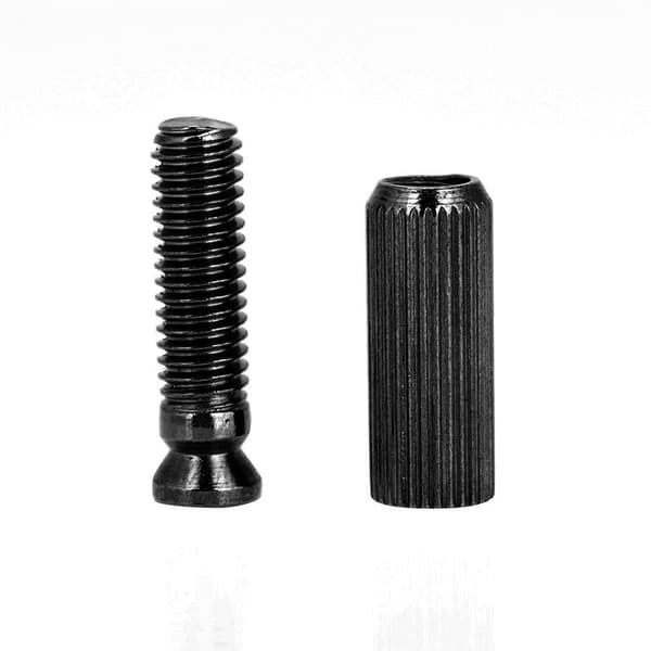 2 st 8 mm justerbara tremolostallpinnar och ankare för elgitarr för Floyd Rose (svart)