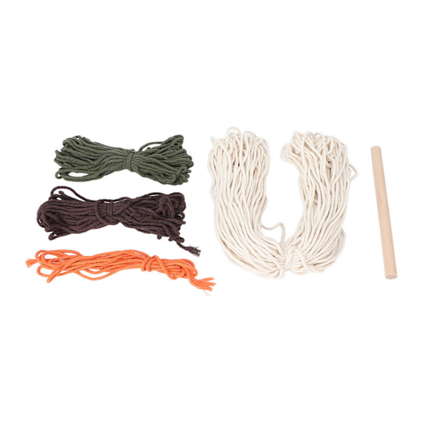Macrame Kit Kaktusmönster Fridfullt Avslappnande DIY Vävmaterial Väska Set för Hantverksentusiaster