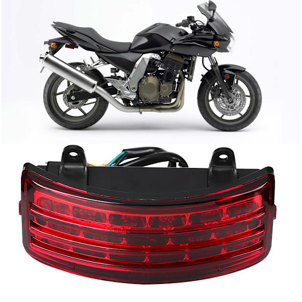 12V Universal Motorcykel LED Baglygte Brems Stop Blinklys Baglygte Rød