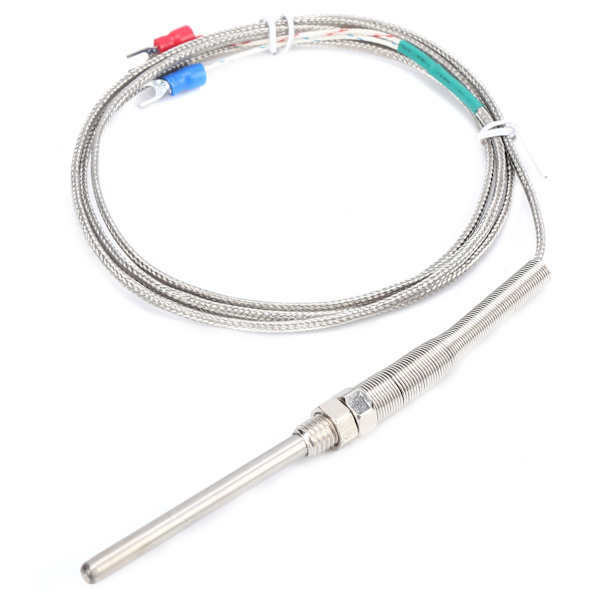 5x70mm K-Type Termoelement Temperatur Sensor Rustfri Stål Probe M8 Gevind