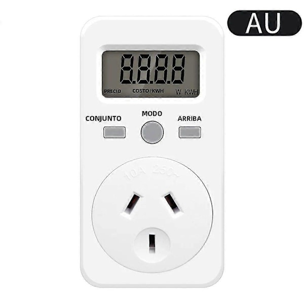 KWE-PMB03 Digital Energimätare, Elektricitetsanalysator, Strömförbrukningsmätare, Eluttag, AC 230V 16A LCD AUPLUG
