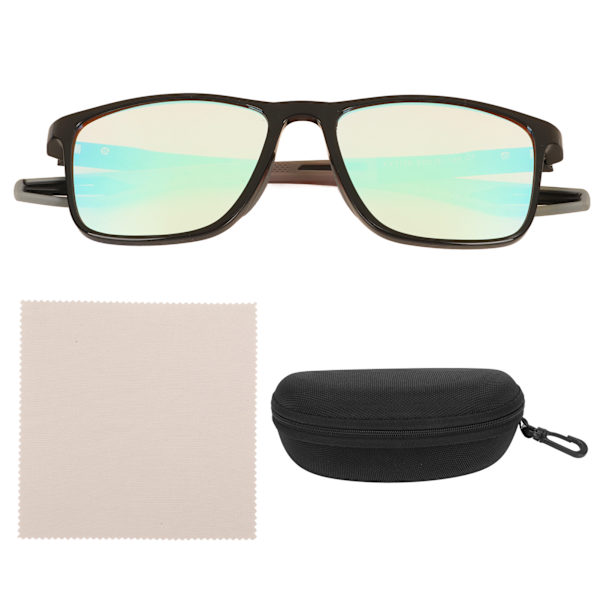 Blå färgblindhetsglasögon med hög kontrast UV-blockerande TR Multicoating färgkorrigerande glasögon