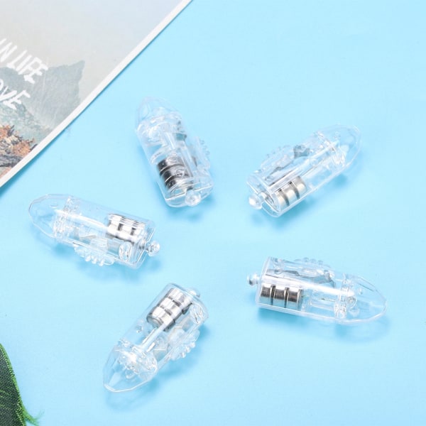 100 stk. Dejlig form LED ballonlys Papir Lanternelampe Hjemmefest Bryllupslys IndretningVarm Hvid